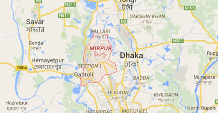 রাজধানীতে বাসে আগুন