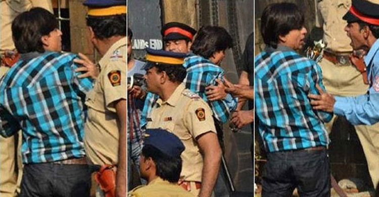 নিজ বাড়িতে শাহরুখকে ঢুকতে বাধা!