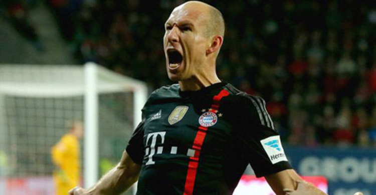 রোবেনের জোড়া গোলে বায়ার্নের জয়