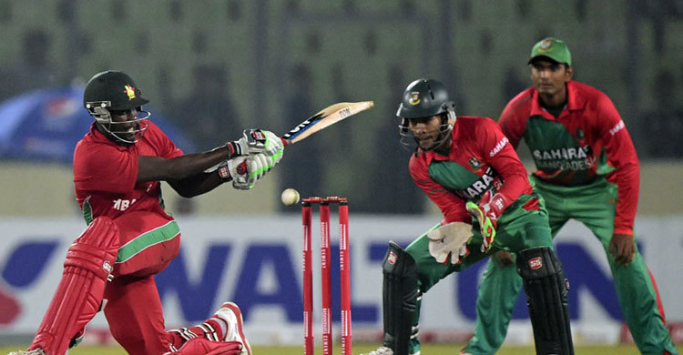 ২৫৭ রানের টার্গেটে ব্যাট করছে জিম্বাবুয়ে