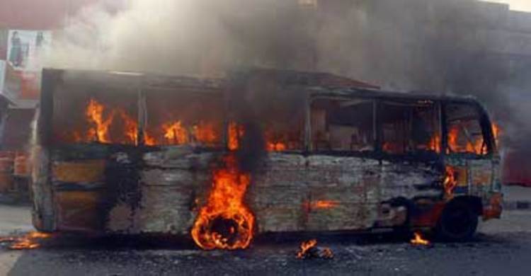 Car torched in Gazipur