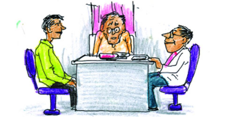 হাসপাতালে রোগী দেখে টাকা চাইলেন তিনি 