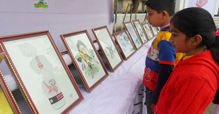 জামালপুরে দুর্নীতিবিরোধী কার্টুন প্রর্দশনী 