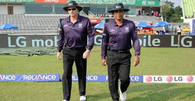 বিশ্বকাপের আম্পায়ারদের নাম ঘোষণা
