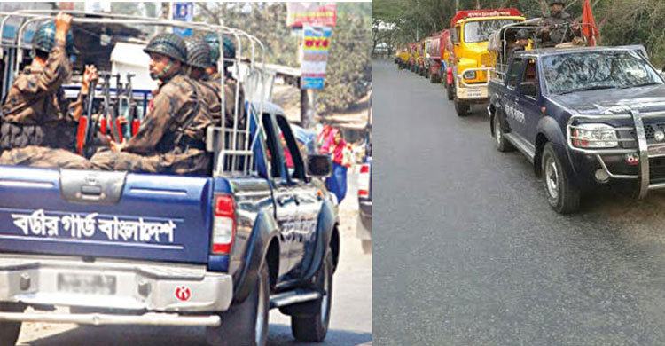 বিজিবি পাহারায় চলেছে ৬৬ হাজার যানবাহন