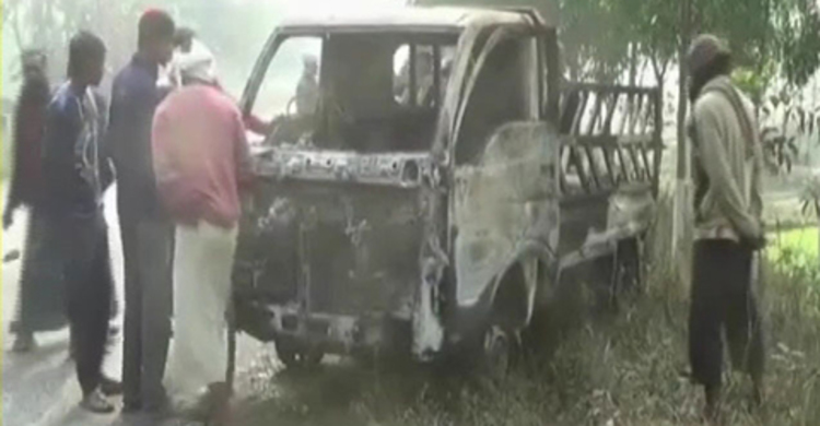 ঠাকুরগাঁওয়ে পিকআপ ভ্যানে পেট্রল বোমা : গ্রেফতার ৮