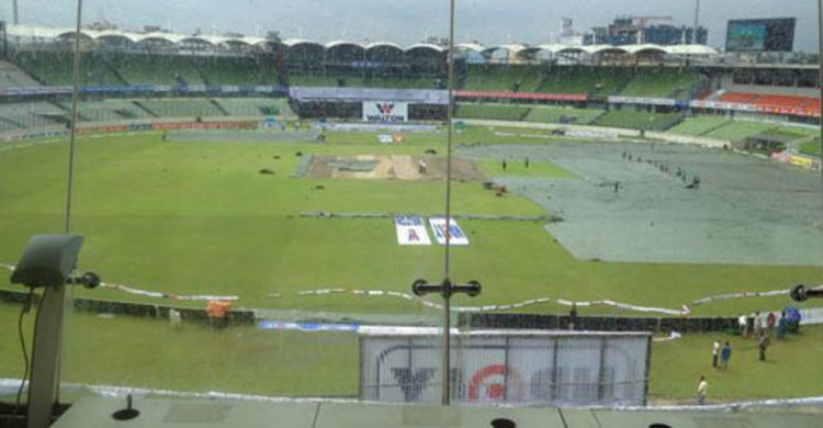 পুনরায় বৃষ্টি না হলে ২টা ১৫ মিনিটে খেলা শুরু