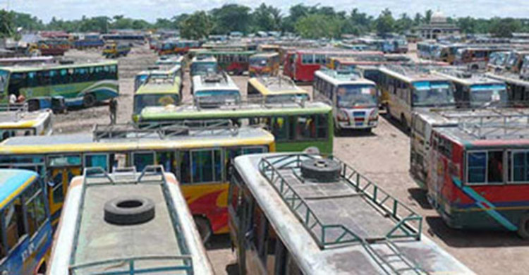 শরীয়তপুরের সকল রুটে অনির্দিষ্টকালের বাস ধর্মঘট