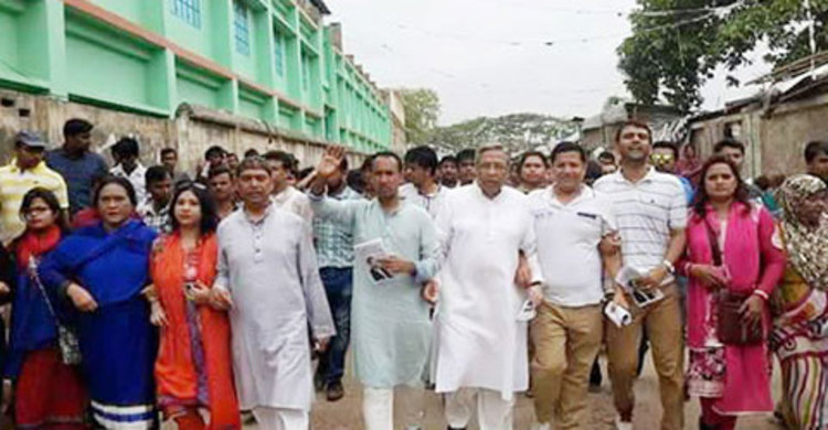 নির্বাচনী প্রচারে ফরিদপুরের বিএনপি নেতারা