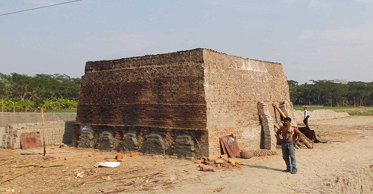 শরণখোলায় ফসলী জমিতে অর্ধশত ইটভাটা