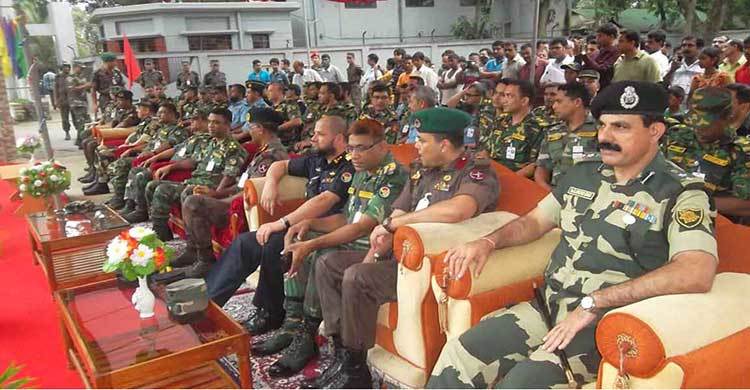 আর্ম ফোর্সেস ওয়ার কোর্স-১৫ এর বেনাপোল পরিদর্শন