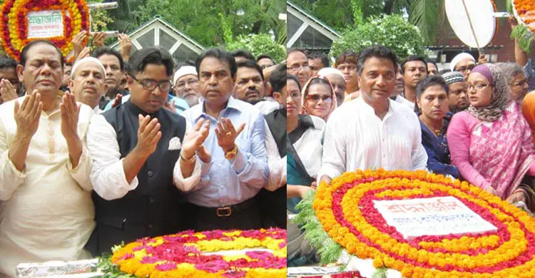 বঙ্গবন্ধুর সমাধি সৌধে নব নির্বাচিত দুই মেয়র