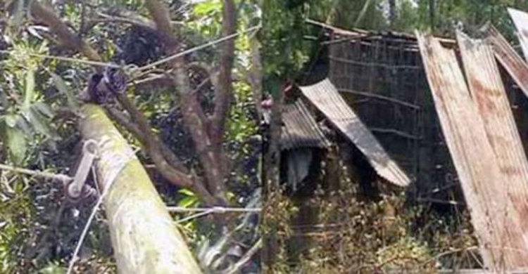 ঝড়ে বিধ্বস্ত শতাধিক ঘরবাড়ি, আহত ৫