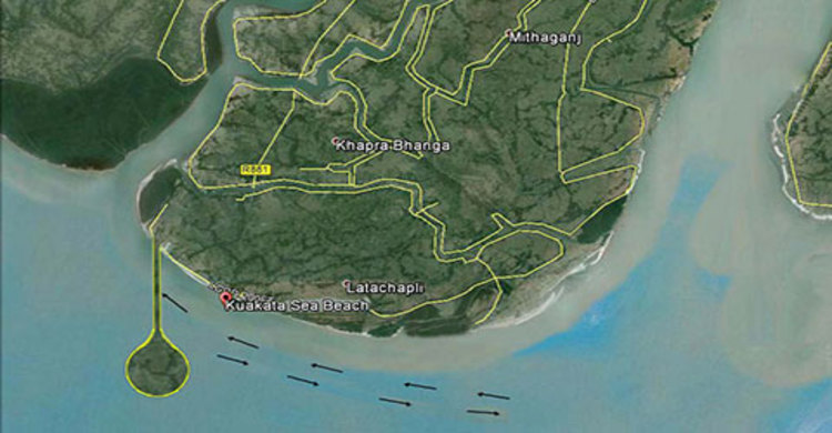 গ্রোয়েন বাঁধই রক্ষা করতে পারে কুয়াকাটা সৈকত