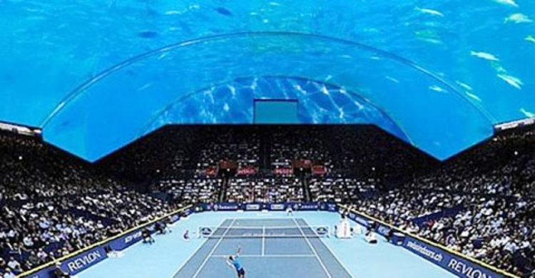 সমুদ্রের তলায় টেনিস কোর্ট!