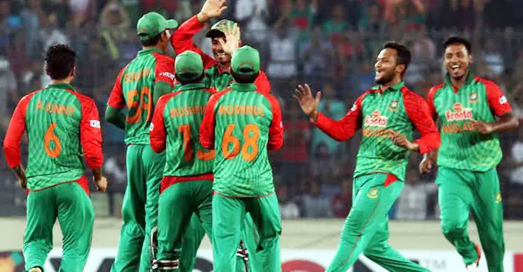 স্টেডিয়ামে বাংলাদেশ দল