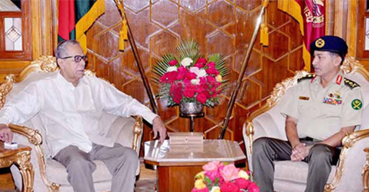 রাষ্ট্রপতির সঙ্গে সেনা প্রধানের সাক্ষাৎ