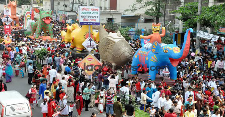 রাজধানী জুড়ে বৈশাখী মেলা