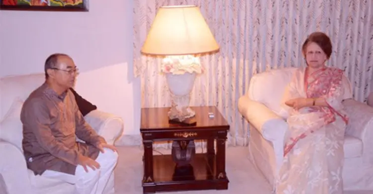 ফিরোজাতে খালেদা-শাদোশিমার বিদায়ী সাক্ষাৎ