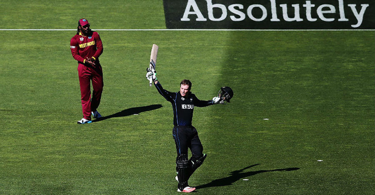 গাপটিলের ডাবল সেঞ্চুরিতে নিউজিল্যান্ডের সংগ্রহ ৩৯৩