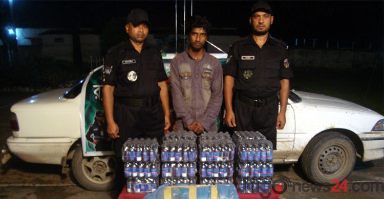 সরাইলে ফেনসিডিল ও গাঁজাসহ মাদক ব্যবসায়ী আটক