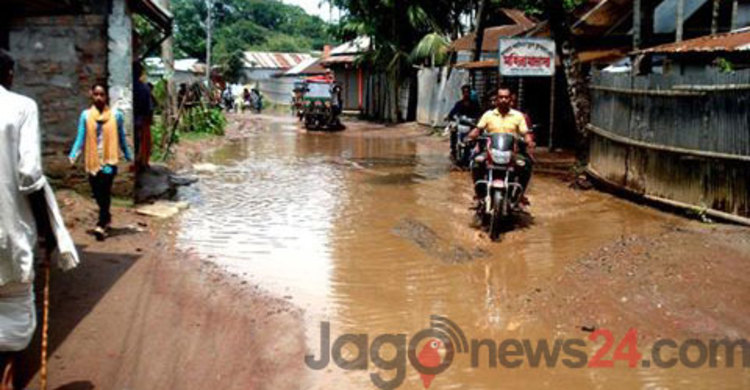 মোহনগঞ্জ সড়কের বেহাল দশা : দুর্ভোগে হাওরাঞ্চলের মানুষ