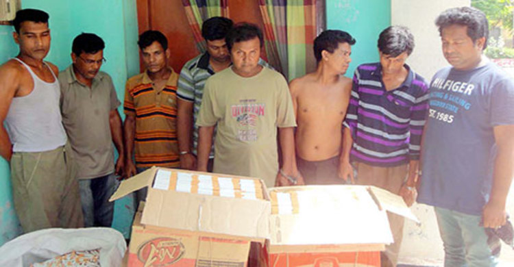 ঈশ্বরদীতে দেড় কোটি টাকার নকল সিগারেটসহ গ্রেফতার ৮