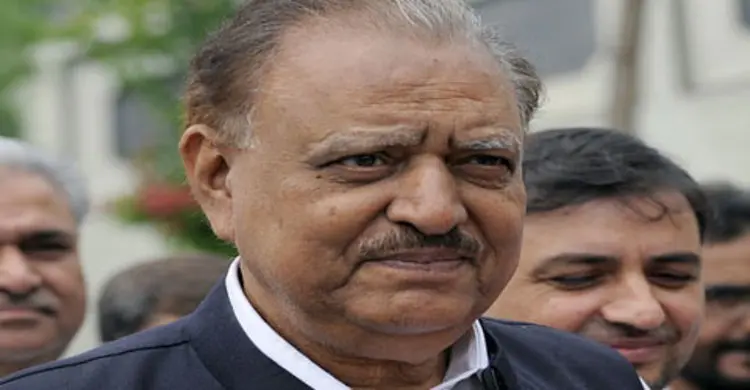 কাশ্মির ইস্যুতে ন্যায়সঙ্গত সমাধানের আহ্বান পাক প্রেসিডেন্টের