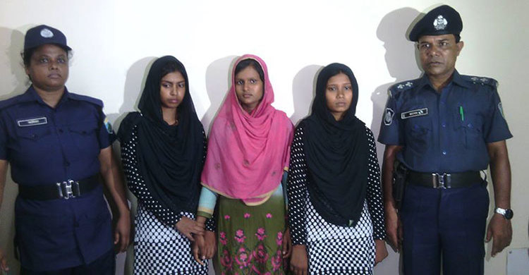 রাজশাহী থেকে পাচার হওয়া তিন কিশোরী গাজীপুরে উদ্ধার