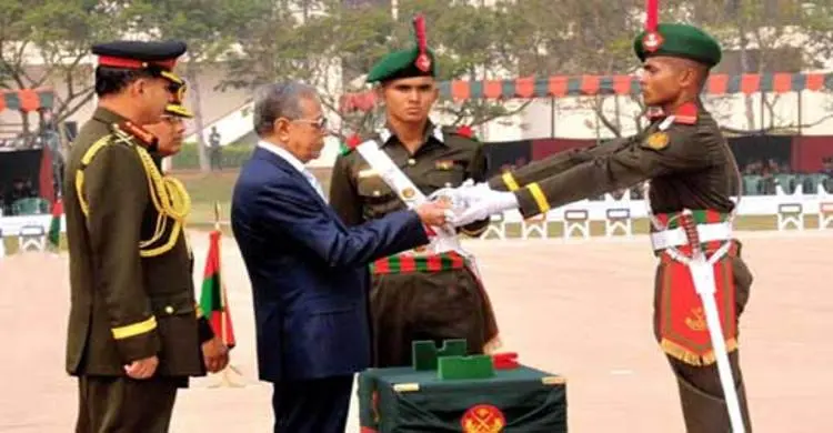 বিএমএ-তে রাষ্ট্রপতি কুচকাওয়াজ অনুষ্ঠিত