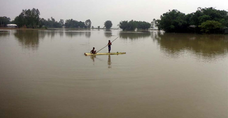উজানের ঢলে তিস্তার পানি বিপদসীমার ১৫ সেন্টিমিটার উপরে 