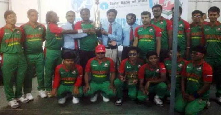 কলকাতায় চ্যাম্পিয়ন বাংলাদেশ ব্লাইন্ড ক্রিকেট দল