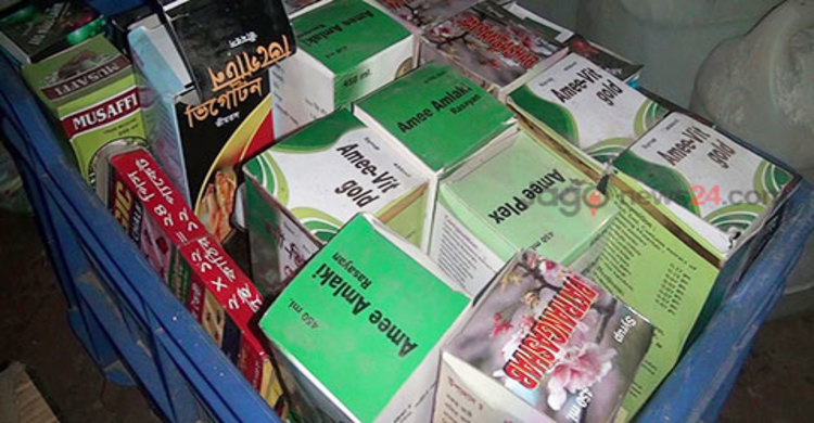 কিশোরগঞ্জে বিপুল পরিমাণ নকল ওষুধ জব্দ