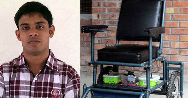 তরুণ দেবনাথের উদ্ভাবনে অ্যানড্রয়েড ফোনে চলবে হুইল চেয়ার