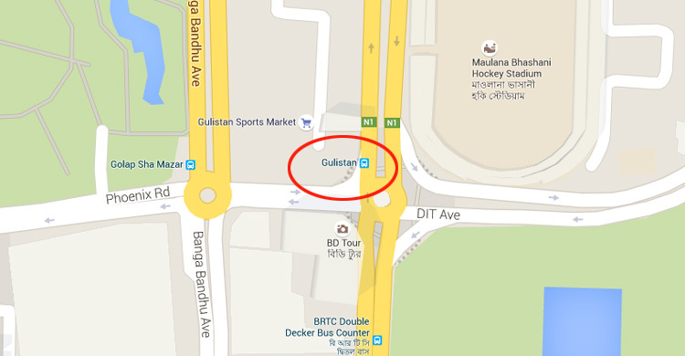 Temporary shops evicted in Gulistan