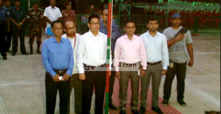 পতাকা উত্তোলনের মধ্য দিয়ে মুজিবনগর দিবসের সূচনা
