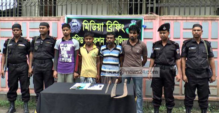 টাঙ্গাইলে অস্ত্রসহ ৪ চরমপন্থি গ্রেফতার