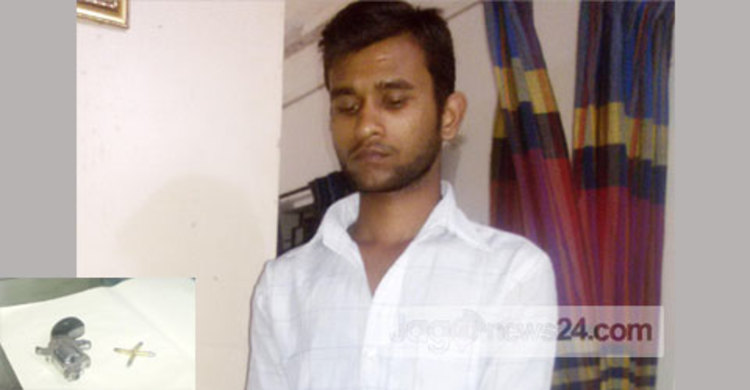 গাজীপুরে রিভলবার ও গুলিসহ যুবক আটক