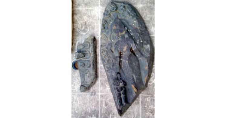 বিরলে কষ্টি পাথরের মূর্তি উদ্ধার