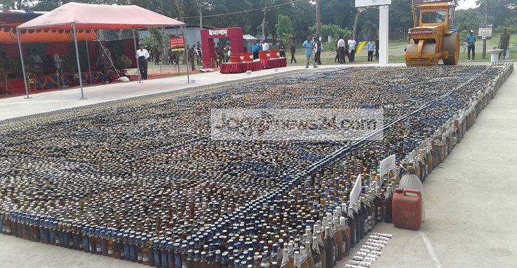 ফেনীতে ৫ কোটি টাকার মাদকদ্রব্য ধ্বংস