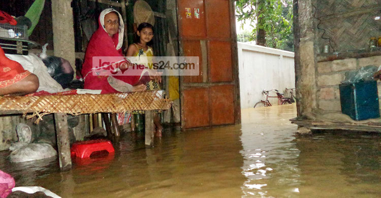 শ্রীমঙ্গলে চৈত্রমাসে বন্যা : দুর্ভোগে সাধারণ মানুষ