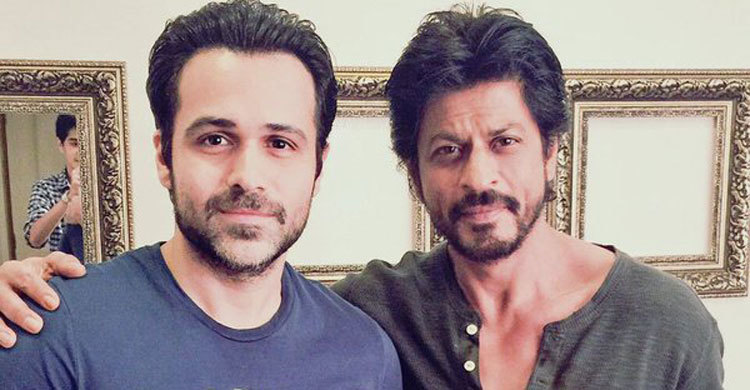 Shahrukh promotes Emraan Hashmi’s book on son