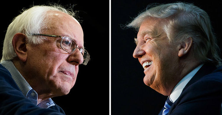 US poll: Trump & Sanders Win New Hampshire Primary