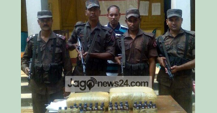 বিজয়নগরে বিজিবির অভিযানে মাদক উদ্ধার