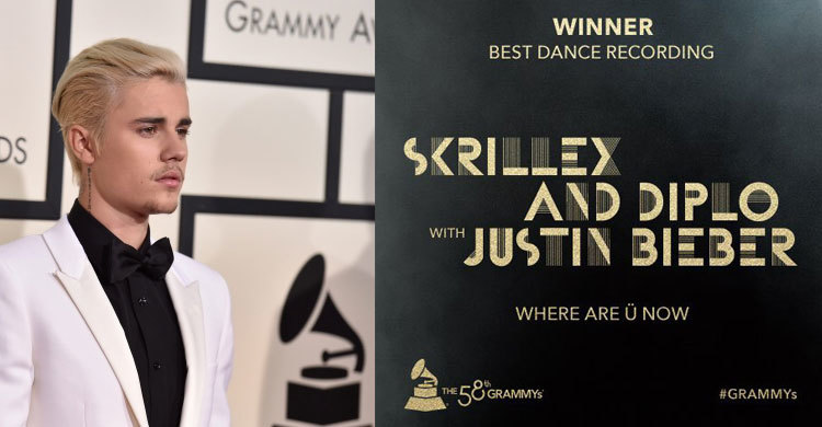 বিবারের প্রথম গ্র্যামি জয়