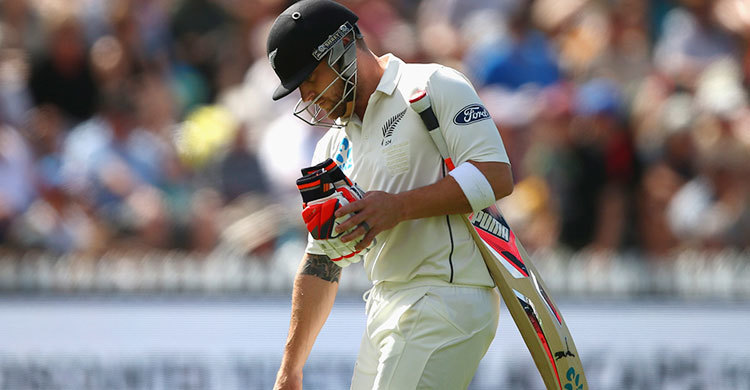 শততম টেস্টে ম্যাককালাম শূন্য