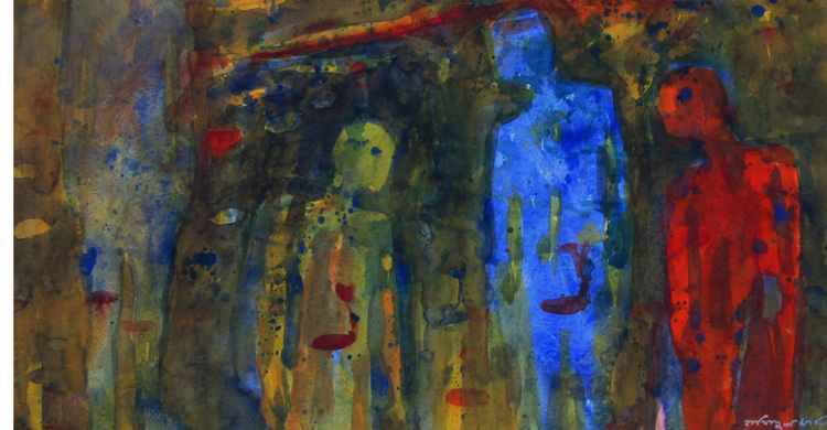 আলিয়ঁস ফ্রঁসেজে গ্রুপ চিত্রের প্রদর্শনী