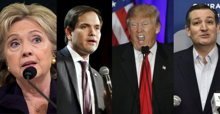 যুক্তরাষ্ট্রে ১২ অঙ্গরাজ্যে মনোনয়ন প্রত্যাশীদের ভোটাভুটি আজ