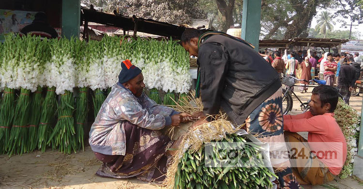 গদখালির ফুলচাষিদের মুখে তৃপ্তির হাসি