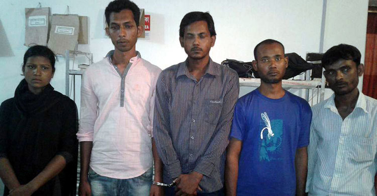 হেরোইন সেবনের দায়ে তরুণীসহ ৫ জনের কারাদণ্ড